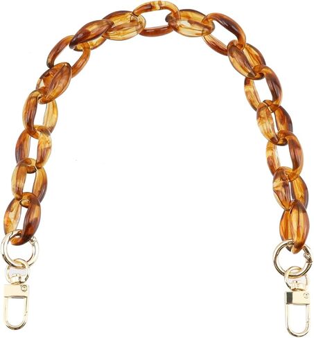 Crylic Purse Strap 15.7 Inch Elegant Handbag Chain Replacement Decorative Purse Chains, Amber in Kuwait
