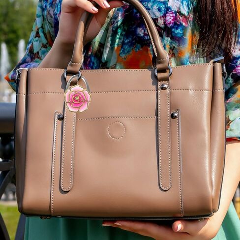 Veemoon Purse Hook Foldable Handbag Hanger, Rose Flower Purse Hanger for Table Portable Bag Hook for Desk Foldable Magnet Table Handbag Storage 2.75X1.77X0.71in in Saudi Arabia