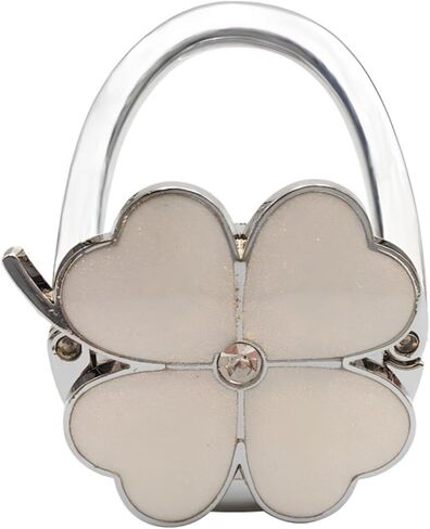 Foldable Purse Hanger with Four-Leaf Clover Design, Portable Handbag Hook for Tables and Counters in Saudi Arabia