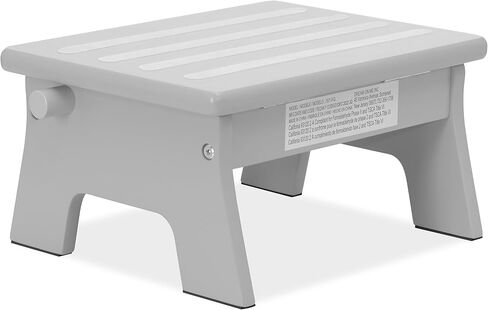 مسند قدم للرضاعة قابل للتعديل بسهولة باللون الرمادي الحصوي، مصنوع من خشب الصنوبر القوي، خفيف الوزن، وسهل التجميع in Kuwait