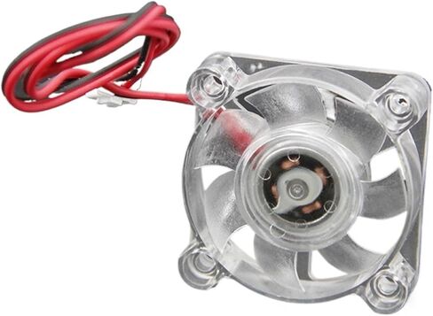 4010 40x40x10mm Hydraulic Bearing 2pin 5v 12v 24v Cooling Fan Transparent LED Iight Emitting(4010 5V 3pcs) in Saudi Arabia