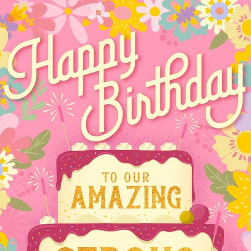 بطاقة عيد ميلاد ابنة Prime Greetings، مصنوعة في أمريكا، صديقة للبيئة، مخزون بطاقات سميك مع ظرف ممتاز 5 بوصة × 7.75 بوصة، معبأة في بريد واقٍ in Kuwait