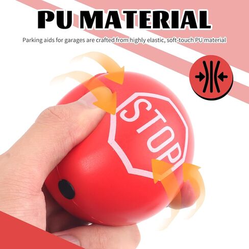 2PCS الكرات التنس وقوف السيارات المعونة مع حبل قابل للتعديل 13ft، معلقة كرة التنس المرآب وقوف السيارات المعونة للحماية من الاصطدام، وقوف السيارات المرائب العالمية مساعدة مع علامة التوقف in Kuwait