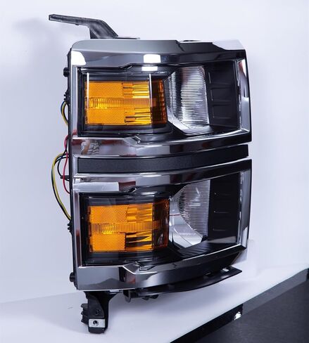 Headlights Assembly Fits For 2014 2015 Chevy Silverado 1500 Pickup Truck Halogen Factory OE Style Headlamp Replacement Pair Front Lamps Chrome LH+RH Driver & Passenger Side Faros Conjunto De Faros in Saudi Arabia