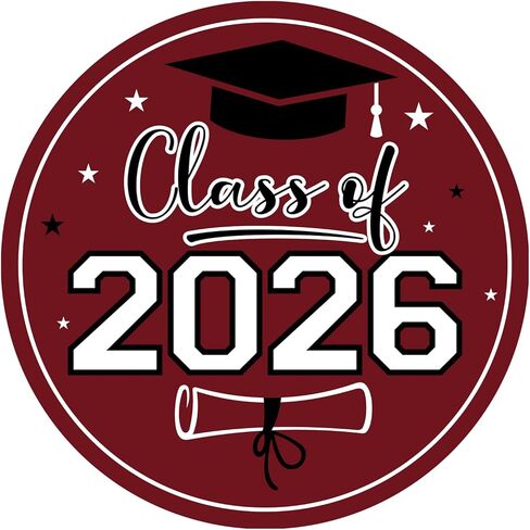 Anwyll Graduation Stickers 2026 - Class of 2026 Stickers 60Pcs 1.75'' Graduation Envelope Seal Label Sticker Self Adhesive Congrats Grad Cap Hat Sticker for Senior College Grad Party Favors(Gold Blue) in Kuwait