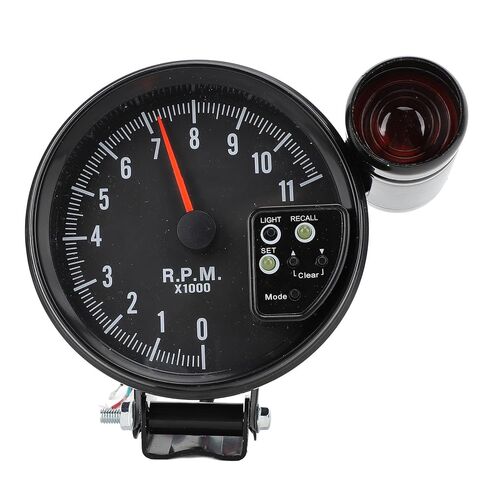 WALFRONT Car RPM Gauge with LED Shift Light, 12V 5in Tacho Meter for 4 6 8 Cylinder Vehicles, Clear Display and Secure Installation in Saudi Arabia