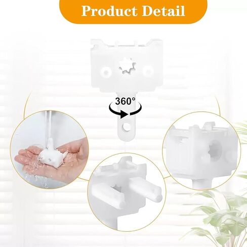 2 Pcs White Vertical Blinds Replacement Parts ABS Material Window Control Replacement Repair Accessories in Kuwait