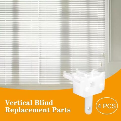 2 Pcs White Vertical Blinds Replacement Parts ABS Material Window Control Replacement Repair Accessories in Kuwait