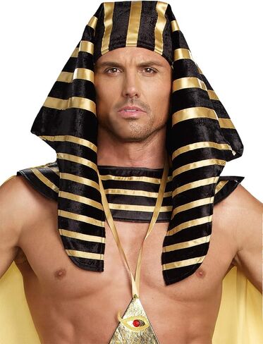 Dreamgirl Adult Pharaoh Headpiece, Egyptian Halloween Costume Accessory for Men in Saudi Arabia