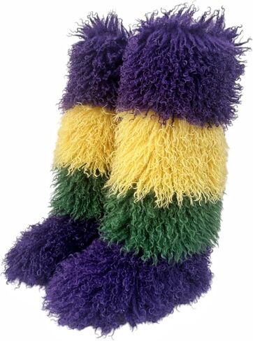 SWEETHEART BEAUTY Mambo FurBoots Faux Fur Tall Furry Boots For Womens,Long Winter Boots For Girls,Mongolian Fluffy Boots Fuzzy Knee-High Boots in Saudi Arabia