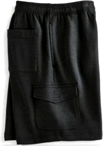 Big and Tall Beefy Fleece Cargo Shorts to 8X Big in Navy, Grey, and Black in Saudi Arabia