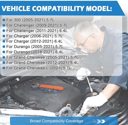 مجموعة رافع MDS بديلة لكرايسلر/دودج/جيب/رام 5.7 لتر OHV HEMI خلفي وأمامي يناسب 300/تشالنجر/شاحن/دورانجو/جراند شيروكي (2005-2021) 5.7 لتر/6.4 لتر 53021726AD 53021726AE in Saudi Arabia
