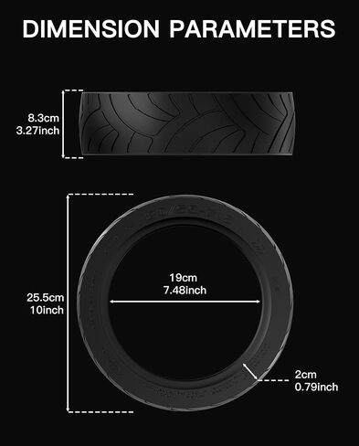 إطار ذاتي الغلق مقاس 11 بوصة 80/55-7.5 متوافق مع Segway Ninebot GT3 - بديل أصلي واسع للغاية ومقاوم للثقب، مع طبقة جل للتنقل في المدينة وركوب الطرق الوعرة in Kuwait
