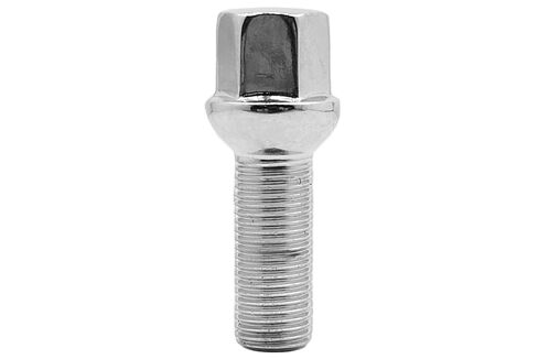 20Pc Chrome 12x1.5 Ball Seat Extended Lug Bolts (28 mm Shank Length) 12mm Radius Lug Bolts, can be Used with Factory Wheels in Saudi Arabia