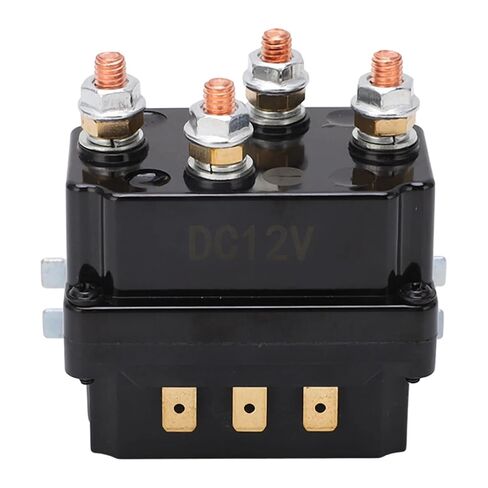 Heavy Duty 250A Winch Relay, 12V Waterproof ABS Brass Electric Solenoid Switch for Off Road Vehicle, Integrated Design in Saudi Arabia