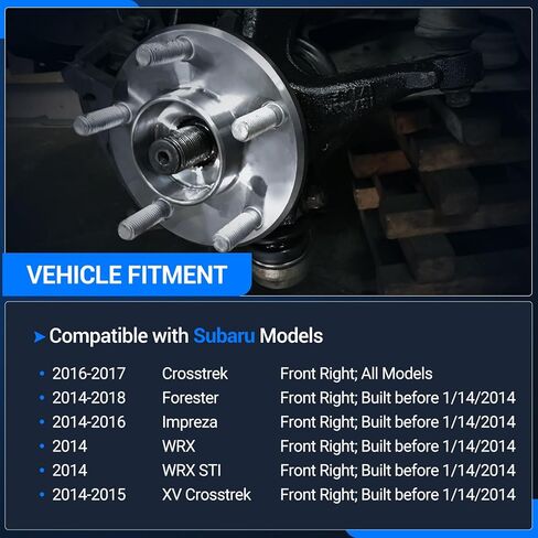 مفصل التوجيه الأمامي التلقائي مناسب لسوبارو فورستر 2014-2018، Crosstrek 2016-2017، Impreza 2014-2016، WRX STI 2014، XV Crosstrek 2014-2015، استبدال # 698136 28313AG020، جانب الركاب الأيمن in Kuwait