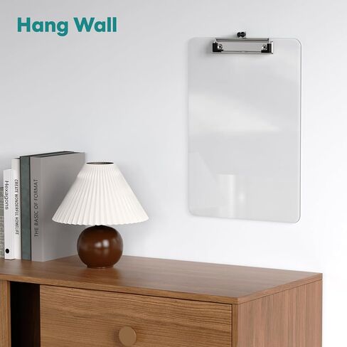 A4 Plastic Clipboard 2 Pack, 8.5 x 11 Clear Colored Clip Boards with Low Profile Clip, Letter Size for Classroom, Teacher, Students, School & Office Supplies in Kuwait
