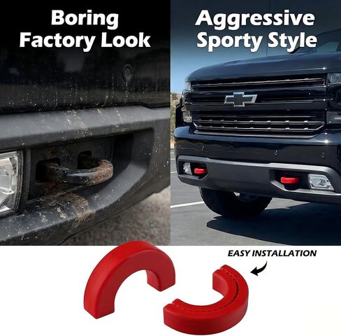 أغطية خطاف السحب غطاء حماية أمامي مناسب لسيارة Chevy Silverado 1500 2007-2026، مخصص متوافق مع ملحقات شيفروليه سيلفرادو 1500 2007-2026 in Kuwait