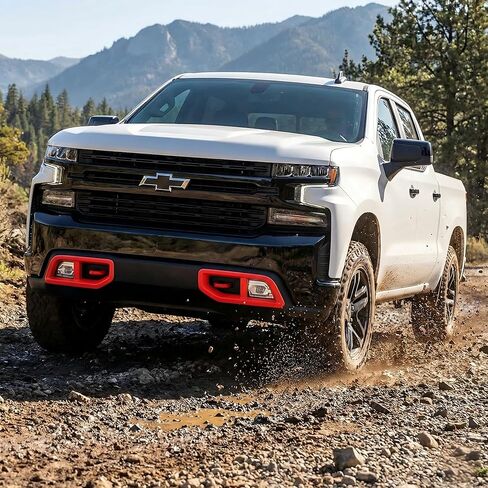 أغطية خطاف السحب غطاء حماية أمامي مناسب لسيارة Chevy Silverado 1500 2007-2026، مخصص متوافق مع ملحقات شيفروليه سيلفرادو 1500 2007-2026 in Kuwait