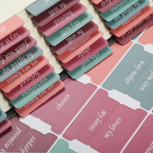 مستر بن- علامات الكتاب المقدس المغلفة الموضعية، 75 قطعة، موضوع الربيع، سهلة القراءة والتطبيق، علامات تبويب موضوعية مقاومة للتمزق للنساء والرجال، دراسة الكتاب المقدس، اليومية، الصلاة والتنقل في الكتاب المقدس in Kuwait