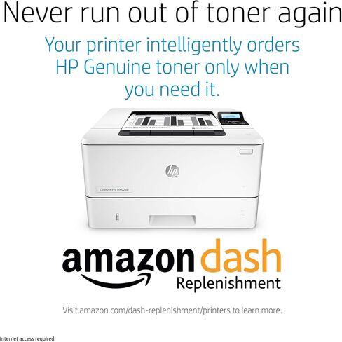 طابعة HP Laserjet Pro M402dw اللاسلكية أحادية اللون، جاهزة للتجديد من Amazon Dash (C5F95A#BGJ) (متجددة) in Kuwait