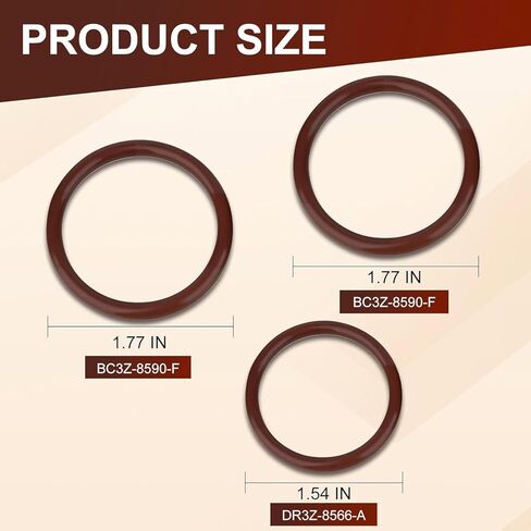 Upgraded 926-168 O-Ring Seal Set for Ford F-150/F-250/350/450/550 Super Duty & Mustang (2011-2018) – Radiator Hose & T-Pipe Coolant Leak Repair Kit, Replaces BC3Z-8590-F, 3-Pack. in Saudi Arabia