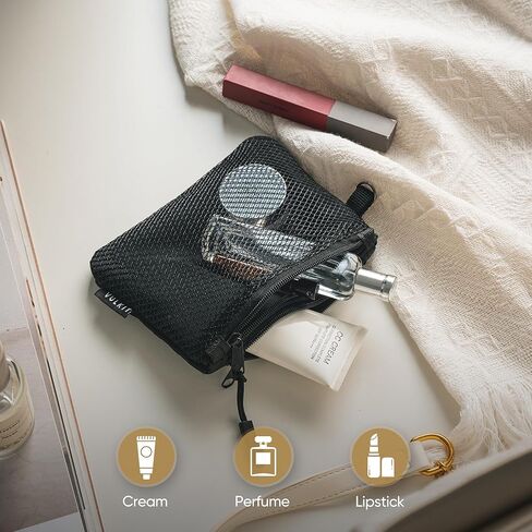 VULKIT محفظة نسائية للعملات المعدنية حزمة من 2 سستة محفظة تغيير محفظة ضئيلة حقيبة سفر متعددة الوظائف كيس مزموم للحمل اليومي in Kuwait