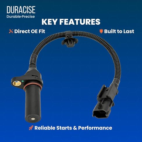 مستشعر موضع العمود المرفقي DURACISE متوافق مع 2011-2020 Hyundai Elantra، 2013-2018 Tucson، 2012-2020 Accent، Veloster و2010-2019 Kia Soul، 2014-2019 Forte، Rio | 1.6 لتر 1.8 لتر 2.0 لتر | #39180-2B000 in Kuwait