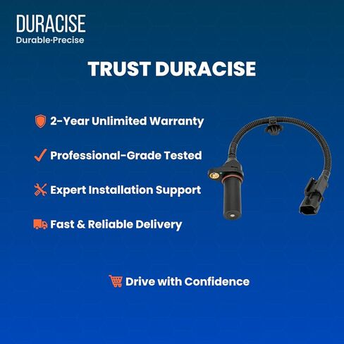 مستشعر موضع العمود المرفقي DURACISE متوافق مع 2011-2020 Hyundai Elantra، 2013-2018 Tucson، 2012-2020 Accent، Veloster و2010-2019 Kia Soul، 2014-2019 Forte، Rio | 1.6 لتر 1.8 لتر 2.0 لتر | #39180-2B000 in Kuwait