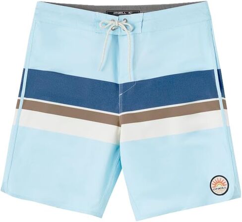 O'NEILL Boys Cruzer Stripe Scallop 16" Boardshort – Quick-Dry, Lightweight, Youth Swimwear in Saudi Arabia