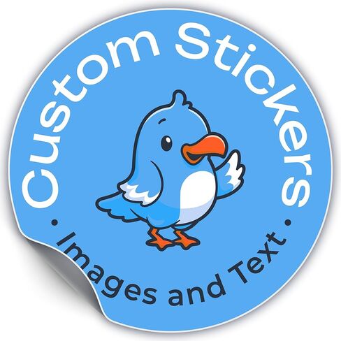 Personalized Custom Vinyl Decals Stickers Labels - Personalized Stickers Labels with Own Logo Decal - Custom Logo Sticker for Business, Weddings, Birthdays, Gifts - Customized Die Cut Vinyl Sticker in Saudi Arabia