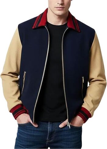 Will Byers Jacket Season 5 | Men's 80s Varsity Style Bomber Wool Jacket in Saudi Arabia
