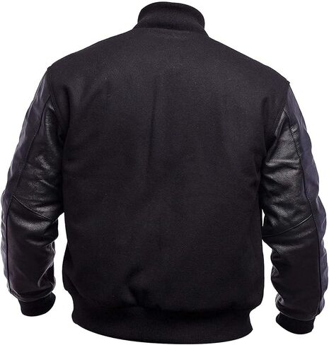 Unisex College Baseball Bomber Jacket - Varsity Jacket Men | Leather Letterman Jacket Men in Saudi Arabia