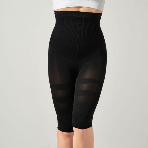 1 piece Postpartum Women Shapewear High Waisted Tight Fit Abdomen And Hip Lifting Slimming Pressure Bottom Five Quarter Pants in Saudi Arabia