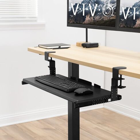 VIVO Steel Height Adjustment Kit Brackets for Computer Keyboard and Mouse Trays, Fits MOUNT-KB05A, MOUNT-KB05D, MOUNT-KB05E, and More, Black, MOUNT-KB5SP in Saudi Arabia