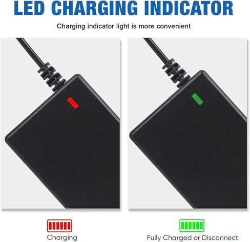29.4V 2A Charger 5 Plugs for Scooter 24V 25.2V 25.6V 25.9V Lithium Battery, Pack DC 5.5 * 2.1 with 8mm 3 Prong /12mm 3 Prong Connector /8mm RCA/ 3-Pin Male XLR Connector in Kuwait