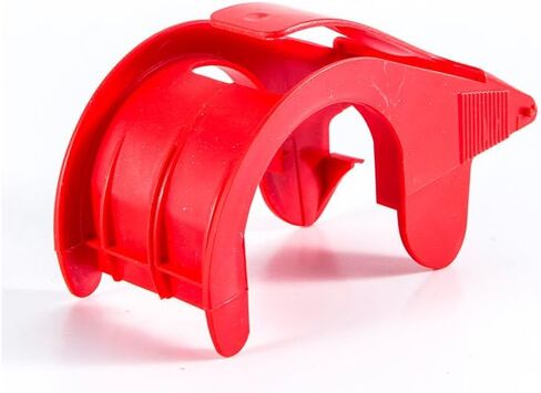 4 عبوات من أشرطة التعبئة خفيفة الوزن - مسدس شريط شحن شفاف للشحن والبريد والنقل والختم والتخزين واستخدام المنزل/المكتب/المستودع، أخضر وأحمر in Kuwait