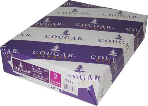 Limited Papers (TM) Cougar Opaque White Smooth 60 Pound. 8.5"x11" 500 Sheets in Saudi Arabia