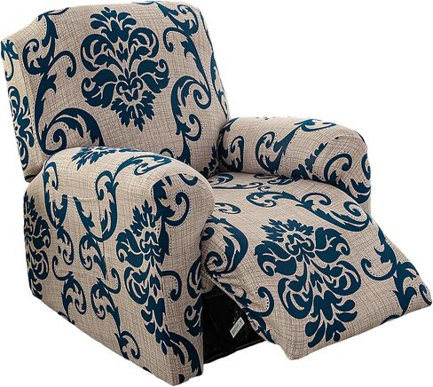 أغطية كراسي كرسي من NILUOH، غطاء كرسي قابل للتمدد مكون من 4 قطع، غطاء كرسي قابل للتمدد بنمط ناعم يبقى في مكانه وواقي أثاث قابل للغسل لكرسي الصبي الكسول in Kuwait