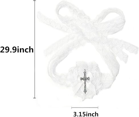 Soochat Halloween Eye Patchs Gothic Eye Patch Mask Lace Heart Eye Patch Single Retro Black for Hallowmas Cosplay Masquerade Party Accessories (White) in Saudi Arabia