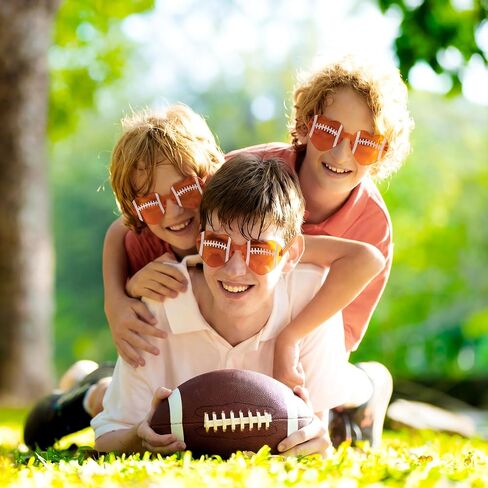 20 Pcs Football Sunglasses 2026 Heart Shaped Glasses Sport Night Party Favors Rimless Sunglasses Bulk Funny Eyewear Decoration Team Gifts for Football Fan Events Party in Kuwait