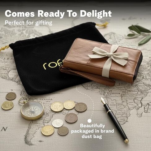 حامل جواز سفر جلدي للسفر - محفظة جواز سفر من الجلد الطبيعي للنساء والرجال، محفظة سفر ومنظم للمستندات in Kuwait