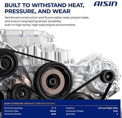 مجموعة مستشعر موضع عمود الكامات AISIN CKSN-00544 (يسار ويمين) متوافقة مع نيسان ألتيما، فرونتير، ماكسيما، مورانو، NV1500، باثفايندر، كويست، إكستيرا، 350Z، إنفينيتي FX35، G35، I35، M35 - 3.5L 4.0L in Kuwait