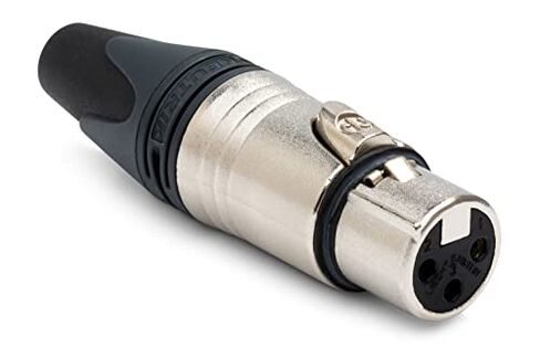 Neutrik NC3FXX 3-Pin XLRF Cable Connector, Nickel Housing with Silver Contacts in Saudi Arabia