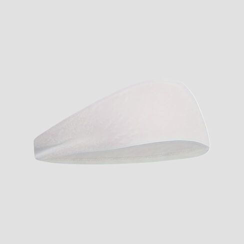 1PC Men's Sports Headbands Sweat-Absorbent Anti-Slip Breathable Adjustable Headband Pack for Running, Fitness, Basketball, Tennis, White in Saudi Arabia