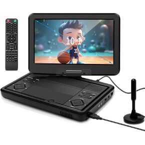 Feihe 16.5" Portable TV/DVD Player Combo with 14.0" Large HD Swivel Screen and Digital TV ATSC Tuner/HDMI/USB/AV/Audio, Built-in Battery, Dual High Volume Stereo Speakers in Kuwait