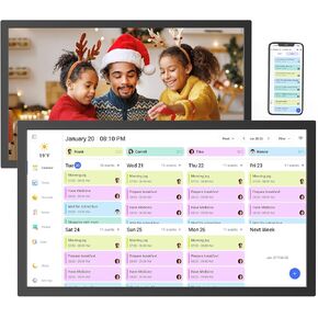 Smart Digital Calendar Chore Chart-for-Family-Planner - 32" Touchscreen Electronic Calendar with Photo Display and Interactive Star System, To do Notepad and Sync Online Calendar via APP, Wall Mounted in Kuwait