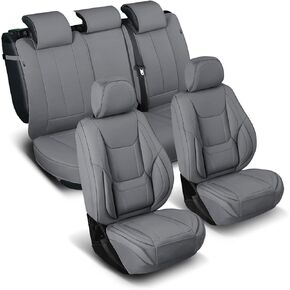 أغطية مقاعد السيارة الملائمة المخصصة من Coverland لسيارات الدفع الرباعي المتوافقة مع [CR-V، RAV4، Equinox، Explorer، Tahoe، X5، X3، Edge] واقي مقعد داخلي ممتاز مقاوم للماء وغير قابل للانزلاق [الواجهة الأمامية رمادية داكنة - جدول المقاسات A10] in Kuwait