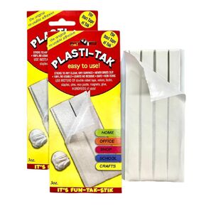 6oz Plasti-Tak The Original Re-usable Adhesive Putty 3oz, Reposionable - Won;t Dry -Pack of 2 in Saudi Arabia