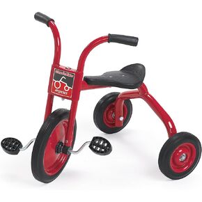 دراجة ثلاثية العجلات للأطفال من أنجليس كلاسيك رايدر مقاس 12 بوصة، دراجة ثلاثية العجلات للأطفال بعجلات مطاطية، أحمر/أسود in Kuwait